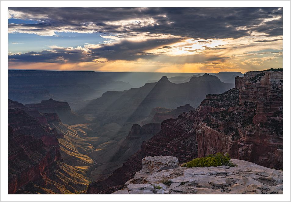 Sunlight over Grand Canyon