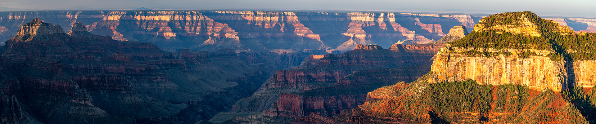 Wide View from North Rim of Grand Canyon